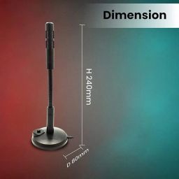 Drumstone (Exclusively 𝟭𝟬+𝟱 Year Warranty USB Desktop Microphone, Plug & Play Condenser, Computer, Laptop, Mac, PS4 Mic LED Indicator -360 Gooseneck Design image 3