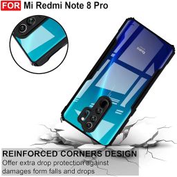 ZAP CASE Back Case Cover for Mi Redmi Note 8 Pro | Compatible for Mi Redmi Note 8 Pro Back Case Cover | Clear Case for Mi Redmi Note 8 Pro with Camera Protection | (TPU + Pc | Matte Black) image 3