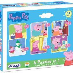 Frank Peppa Pig - A Set of 6 Jigsaw Puzzle for Kids Above 3+ Years - Fun & Challenging Brain Booster Games - for Focus and Memory - 60401 image 3