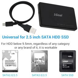 DooBuy USB 2.0 to 2.5 Inch SATA External Hard Drive Enclosure Case for 2.5" SATA HDD & SSD, 2.5in Hard Disk Box, HDD Enclosure Ultra Thin Size ABS Hot Swappable for Laptop/Computer etc image 3
