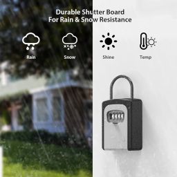 Key Lock Box, [2 Pack] Combination Lockbox for Keys with Code, Combo Door Lock-Box House Key Storage Locker - 2 Pack image 2