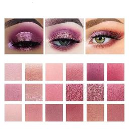 FAIRY FIRST® Fairyfirst 18 Color Eyeshadow Palette With Mirror - Include Matte Shimmer & Glitter Blending, Natural Nudes Velvet image 4