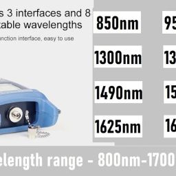 Techtest VTC-830 Optical Power Meter Fiber Laser Cable Db Tester Optic FTTH Telecom CATV High Power Test Sm mm Telecom FTTH -50~+26dBm FC/SC (POWER METER) image 4