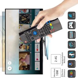 Voice Air Mouse Remote Controller with Keyboard - 2.4 Ghz Wireless Connection, Intelligent Learning (IR), Voice Control Air Fly Smart Remote for PC, Smart TV, Android TV Box image 5