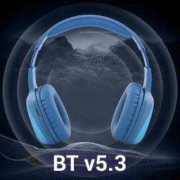 ZEBRONICS Thunder Pro Wireless Over Ear Headphone with Dual Pairing, Gaming Mode, Enc, Bluetooth, Call Function, Aux, Micro Sd, Voice Assistant, Deep Bass, Up to 60H Backup (Blue) image 4