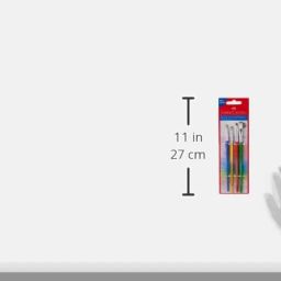 Faber-Castell Tri-Grip Brush - Flat, Pack of 4 (Assorted) image 4