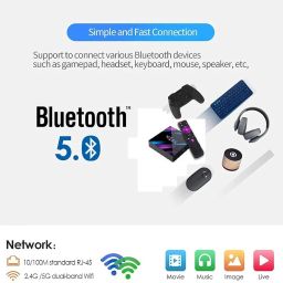 TECHDASH® Android 10 | 4GB Ram 32GB ROM | Dual WiFi 2.4/5 Ghz | Bluetooth | RK3318 Processor | 4K Android Mini PC Box image 1