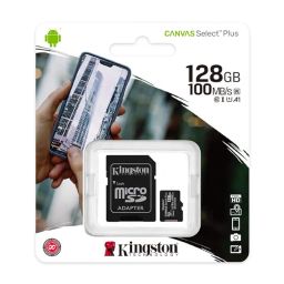 Kingston Canvas Select Plus 128GB microSD Card Class 10 UHS-I speeds up to 100MB/s with Adapter (SDCS2/128GBIN), Black image 4