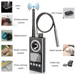 K68 Anti Spy Wireless RF Signal Detector Bug GSM GPS Tracker Finder Radar Radio Scanner Wireless Signal Alarm for Hidden Camera image 2