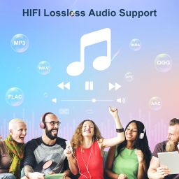 MECHEN Bluetooth MP3 Player WiFi MP3 Player MP4 Music Player with Spotify, Amazon Music, Deezer, Audible, 4" IPS Touchscreen, Android Player with Speaker, Radio image 3