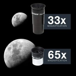 Celes-tron AstroMaster 130EQ Telescope with Lens – Powerful Reflector Telescope for Astronomy Beginners and Enthusiasts image 2