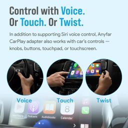 Wireless CarPlay Adapter for iPhone, Dual-core 5G Chip (Upgraded), Auto-Connect in Seconds, 5.8Ghz WiFi No Lag, Car Play Dongle with USB-C & A Cables for Wired CarPlay Feature Car, ANYFAR A4 image 4
