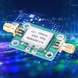 ELBME® Signal Amplifier, Low Noise Ultra-Wideband 5M-6GHz 20dB Medium Power Amplifier RF Signal Module Gain Electronic Components for Communication Device_2 image 2