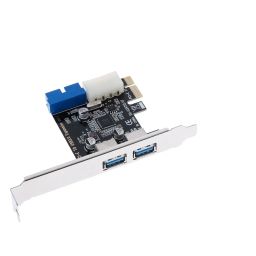 Loom Tree PCI-E to USB 3.0 2 Port PCI Express Expansion Card Adapter 19Pin Power Connector Computer Components & Parts | Interface/Add-On Cards | Port Expansion Cards image 3