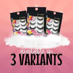 MARS HIGHLASH False Eyelashes for Women Set of 5 | Natural Look for Regular Use | Reusable | Lightweight | Comfortable & Easy to Use | Invisible Band (03-Natural-Dramatic) image 5