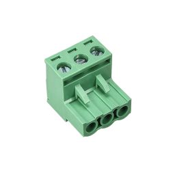 Cermant 20 pcs 3 Pin 5.08mm Pitch Pluggable PCB Angle Screw Terminal Block Plug Connector Socket Panel Mount DIY (20pcs 3p) image 1
