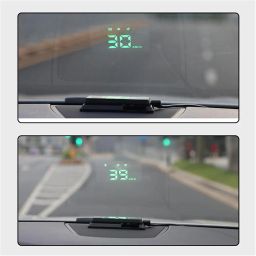 KUOWEIHUD Car HUD, MPH Speedometer, GPS Heads Up Display, Universal USB Port Compatibility, Dual-Mode GPS+BDS Signal, Automatic Brightness Adjustment, Speeding Alert Function image 1