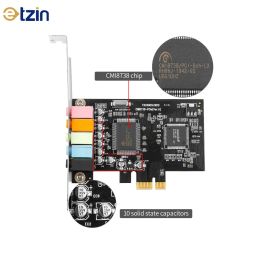 Etzin PCIe Sound Card, 5.1 Internal Sound Card for PC Windows 10 with Low Profile Bracket, 3D Stereo PCI-e Audio Card, image 3