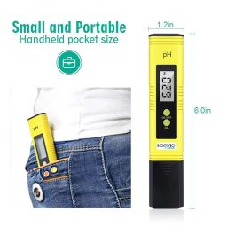 Konvio Neer Digital pH Meter, with 0-14 pH scale for water testing Drinking Water, Hydroponics, Aquariums and Swimming Pools, with Buffer Powder | Color May Vary image 2