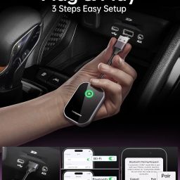 Luckymore Wireless CarPlay Adapter for iPhone, Convert Wired to Wireless Carplay for Apple iPhone iOS 10+ and Cars from 2016 image 2