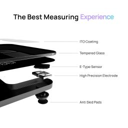 FITTR SENSE Smart Scale | Track 20+ advanced health body metrics | Tailored Tracking I Auto User Detection I Syncs with FITTR App image 1