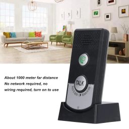Tyenaza 2 Way Voice Intercom, Super Long Range Intercomunicador Waterproof Intercom Doorbell System Unit, for Home Office Classroom image 3