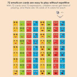Umadiya® Face Changing Cube Building Blocks Puzzle, Wooden Face Expression Toy, Educational Face Matching Family Board Game for Kids (16 Wooden Puzzles and 72 Cards) (with Metal Box) image 3
