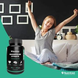 Magnesium Citrate Powder Capsules 400mg [120 Caps] Pure Non-GMO Supplements, Natural Sleep Calm Relax image 5