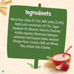 CERELAC Baby Food Cereal | Wheat Apple for 6 to 24 Months Baby | Source of Iron & Protein | Instant Baby Food Cereal | 350g image 2