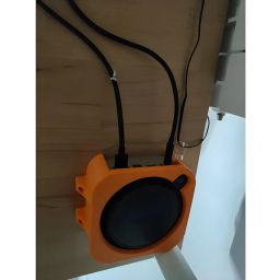 Azoth Under Desk Bracket for Mac mini M4 – 2024 Model ABS Plastic Stand – Ventilated, Space-Saving Mounting Solution for Mac mini (Orange) image 3