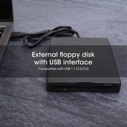 LOCADENCE Floppy Disk Reader, 3.5Inch Removable USB Floppy Drive, Portable External Floppy Diskette Drive for Desktop and Laptop Computers image 1