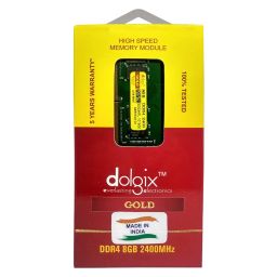 Dolgix Gold 8GB DDR4 2400MHz RAM | Laptop/Notebook RAM | CL-17|Laptop-Memory|SO-DIMM|PC4-19200|1Rx8 Single Rank | 5-Year Warranty -(Made in India) image 2