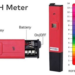 Konvio Neer Manual Calibration pH Meter for water testing, with 0-14 pH scale for Drinking Water, Hydroponics, Aquariums and Swimming Pools, with Buffer Powder and Screw driver | Color May Vary image 1