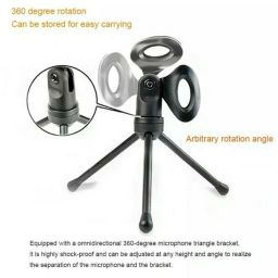 USB Microphone Computer Condenser PC Gaming Mic with Desktop Tripod Stand image 1