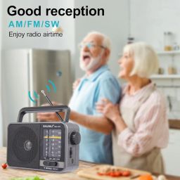 Portable Radio AM FM, Transistor Radio AM FM Radio Portable with Loud Speaker, Small Radio Battery Powered or DC USB, Suitable for Indoor, Outdoor and Emergency Use(BJL-671) image 5