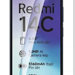 Ayra 11D Tempered glass with 9H Camera lens protector For Redmi 14C 5G (Combo pack 2 in 1) image 1