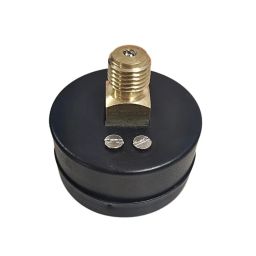 "Ji" Japsin Instrumentation Commerical Vacuum Gauge, 2" (50 mm) Dial, Range -760 mmHg to 0 with -30 inHg to 0, Direct Mounting Back Entry, 1/4" BSP (M) Connection, MOC MS Case & Brass Internals image 2
