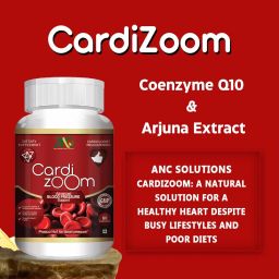 ANC Cardizoom with Arjuna Extract & Moringa Extract Heart Health Supplement Veg (60 Capsules) for Men & Women (Pack of 1) image 4