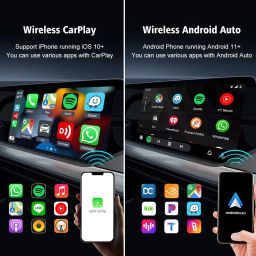 Carlinkit 2Air Wireless Adapter for CarPlay/Android Auto, Stable and Low Latency with Siri and Google Assistant Support, Compatible The Car with Wired CarPlay/Android Auto image 4