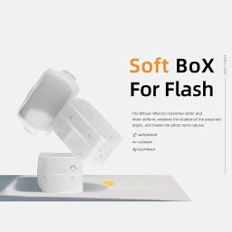 coku Universal Flash Bounce Diffuser Omni Reflector for On-Camera or Off Camera Flash Gun Plastic White Camera Flash Cap Bouncer for Speedlight & Other Cameras image 2