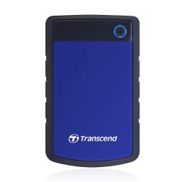 Transcend 2TB External HDD - One Touch auto Backup | RecoveRx Software | USB 3.1 Gen 2 for Windows and Mac | Portable Hard Drive | 3 Yrs. Warranty | Navy Blue TS2TSJ25H3B image 1