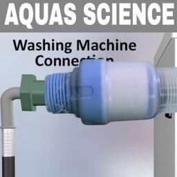 ‎AQUAS SCIENCE ™ Original JAS4 Water Softener for TOP Load/Front Load Washing Machine Filter for Hard Water, Connects to Magnet, Mesh (Pack of 1) image 3