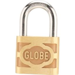 Standard Globe Brass Padlock, Heavy GATE Lock, GATE Lock, Door Lock, Shutter Lock, Hardened Shackle, Rust Proof 2.5" 60MM image 4