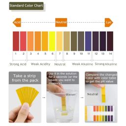 3 Pack pH.1-14 Test Paper Extensive Test Paper Litmus Test Paper 240 Strips pH Test with Storage Case for Saliva Urine Water Soil Testing Pet Food and Diet pH Monitoring (3 Pack with Storage Case) image 3