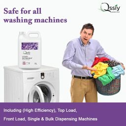 Qssiy 5 Liter Liquid Detergent Suitable For Top Load & Front Load Washing Machine (Lavender) image 1