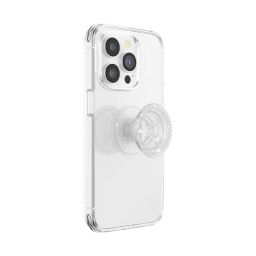 PopSockets Translucent Phone Grip with Expanding Kickstand - Clear Glitter image 1