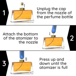 Mo4travel Mini Travel Perfume Atomizer Set of 3 - Portable Refillable Bottle for Outdoor and Traveling image 5