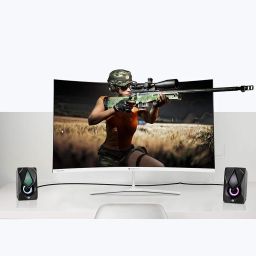 ZEBRONICS Zeb-Warrior II 10 watts 2.0 Multimedia Speaker with RGB Lights, USB Powered, AUX Input, Volume Control Pod for PC, Laptops, Desktop image 4