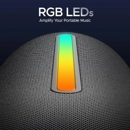 Boat Stone 352 Pro Bluetooth Speaker w/ 14W Signature Sound, Up to 12hrs Playback, RGB LEDs, TWS Feature, Built-in Mic, BTv5.3, AUX Port, IPX5 & Type-C Interface(Groovy Grey) image 3