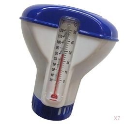 CALANDIS™ 7X Pool Floating Chlorine Dispenser Large Capacity Durable with Thermometer | Pool Chemicals & Clarifiers | Pool Chemicals & Testing | Pools & Spas | Yard, Garden & Outdoor Living image 1